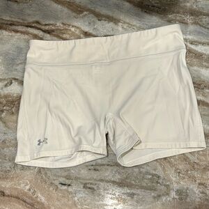 Women’s Large White Under Armour Shorty Shorts